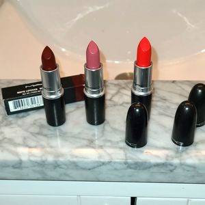 Set of 3 mac lipsticks